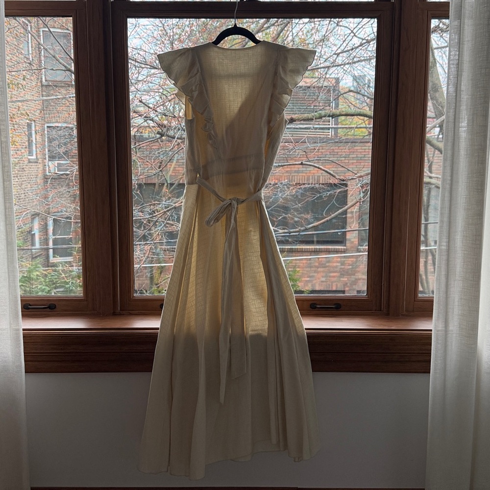 Beautiful 100% cotton SUBTROPICALIA wrap dress